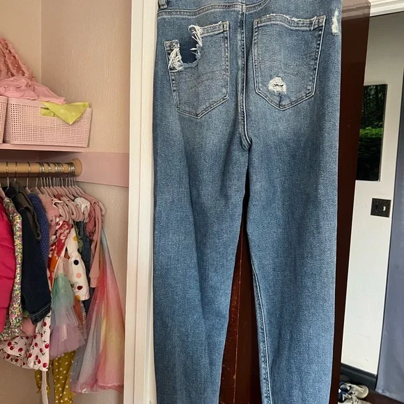 Distressed Blue Jeans for Women - Picture 2 of 2